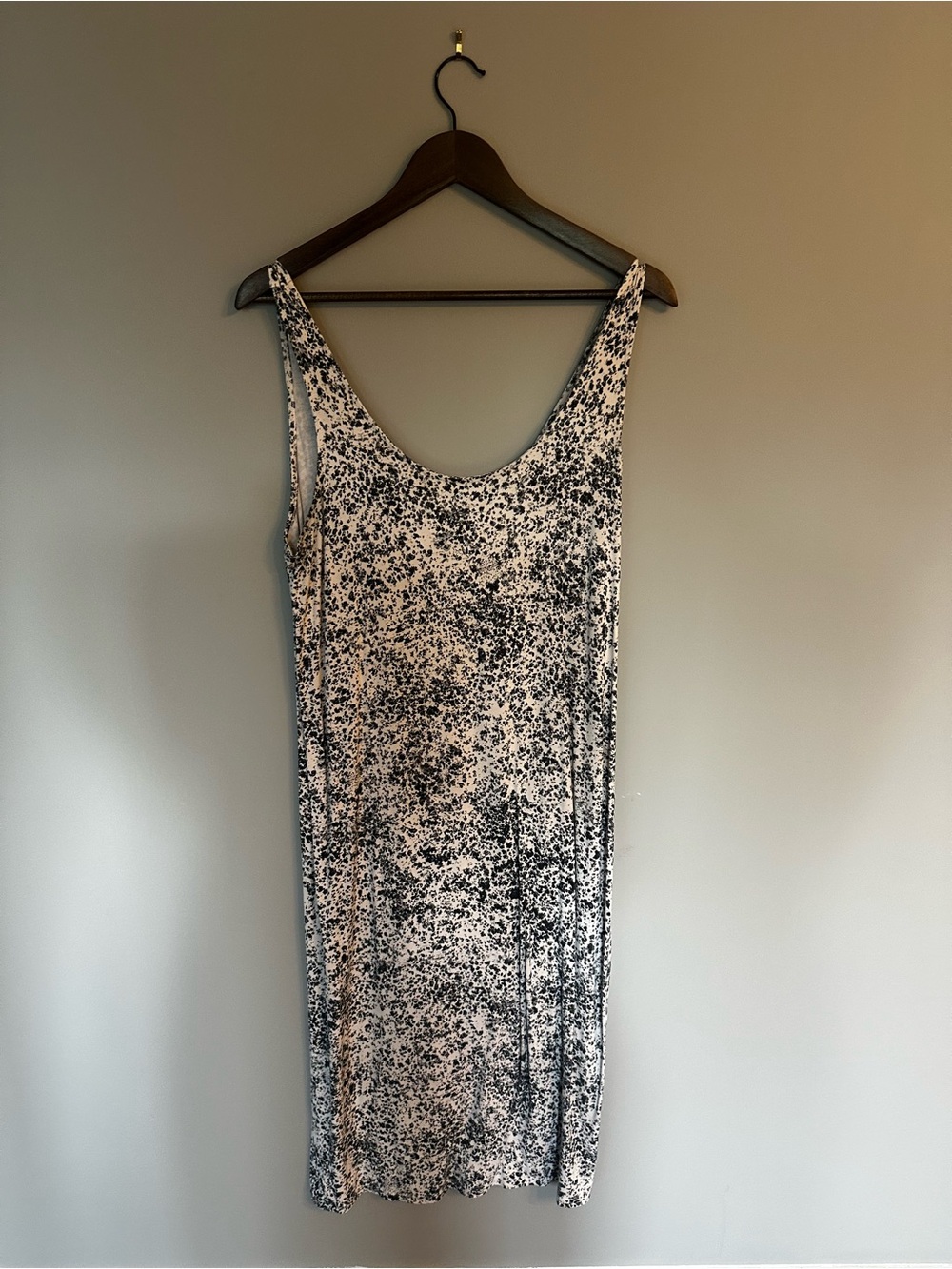 Lole Black & Rose Speckled Scoop Midi Dress